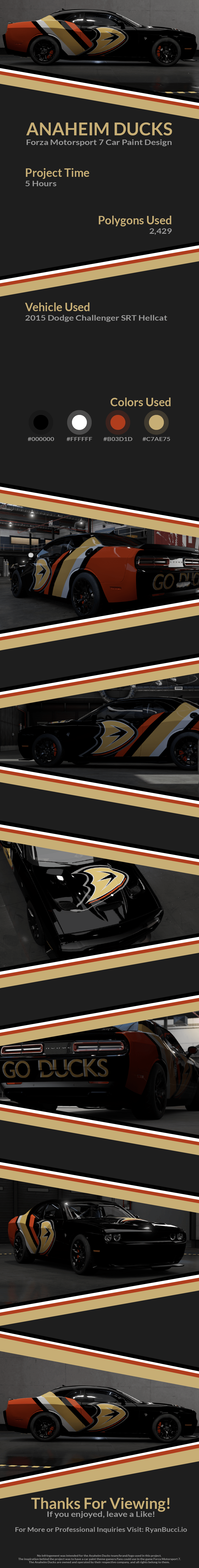 Anaheim Ducks Forza Design Presentation - Ryan Bucci Portfolio