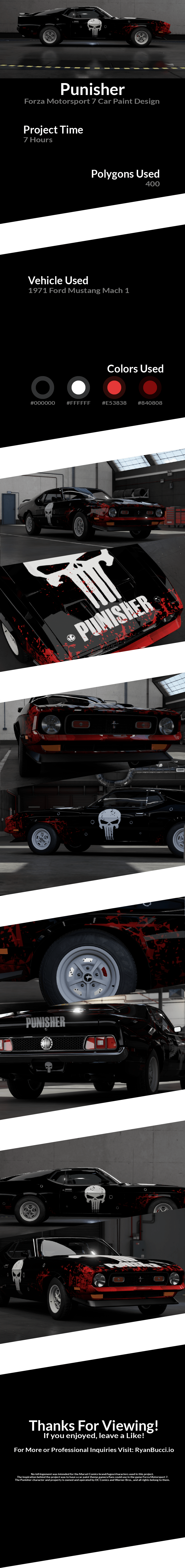 Punisher Forza Design Presentation - Ryan Bucci Portfolio