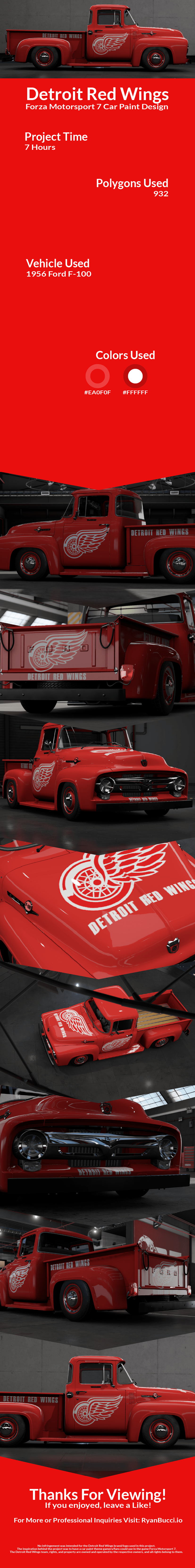 Detroit Red Wings Forza Design Presentation - Ryan Bucci Portfolio
