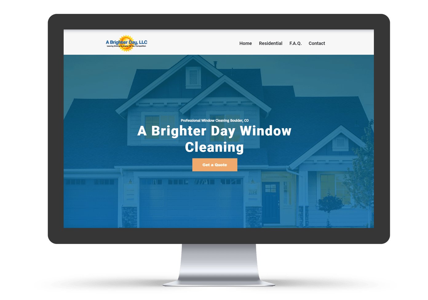 A Brighter Day Window Cleaning Service Website - Ryan Bucci Portfolio